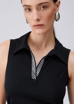 Abito midi con strass