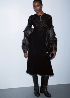 Abito midi in maglia
