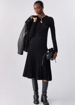 Abito midi in maglia