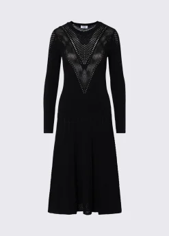 Abito midi in maglia