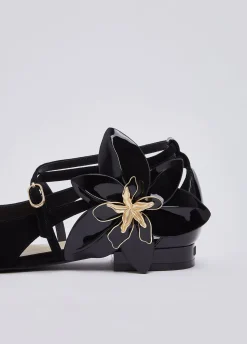 Ballerine con maxi fiore