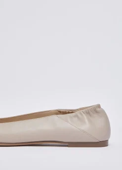 Ballerine in pelle con logo