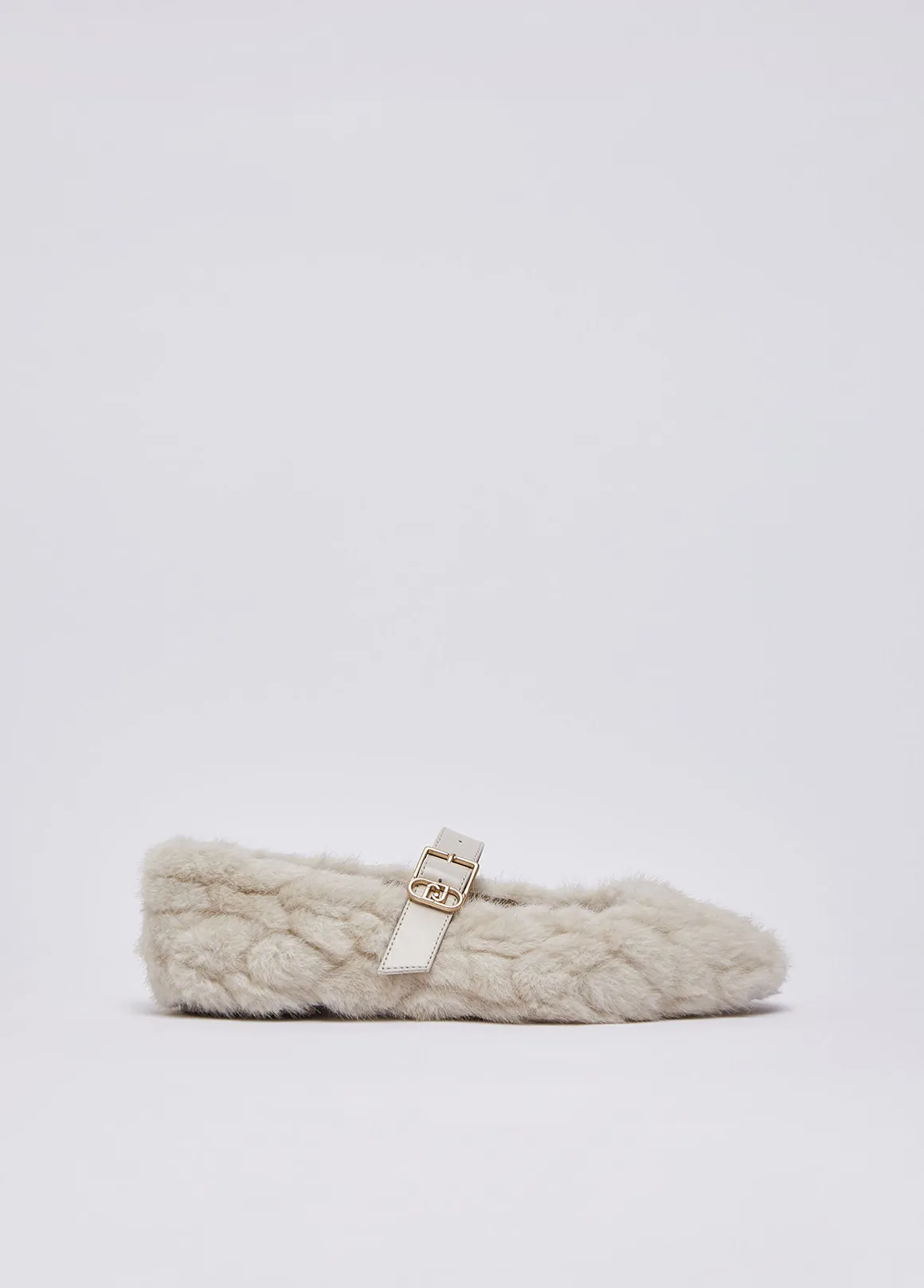 Ballerine in pelliccia sintetica