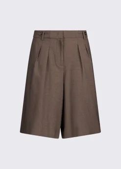 Bermuda in tessuto mélange