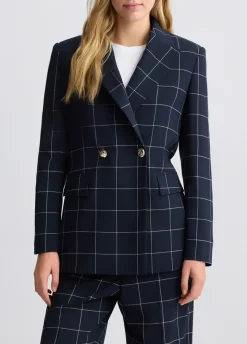 Blazer check doppiopetto