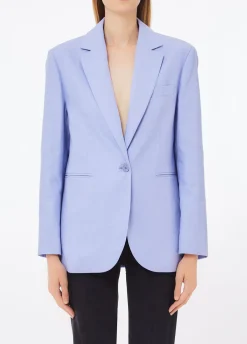 Blazer in lino e cotone