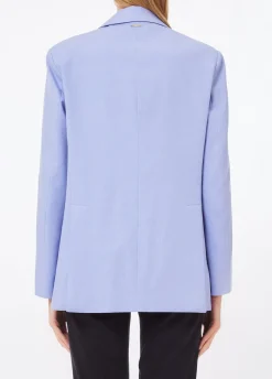 Blazer in lino e cotone