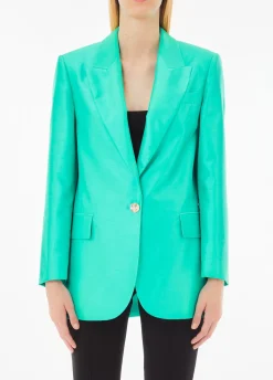 Blazer in shantung