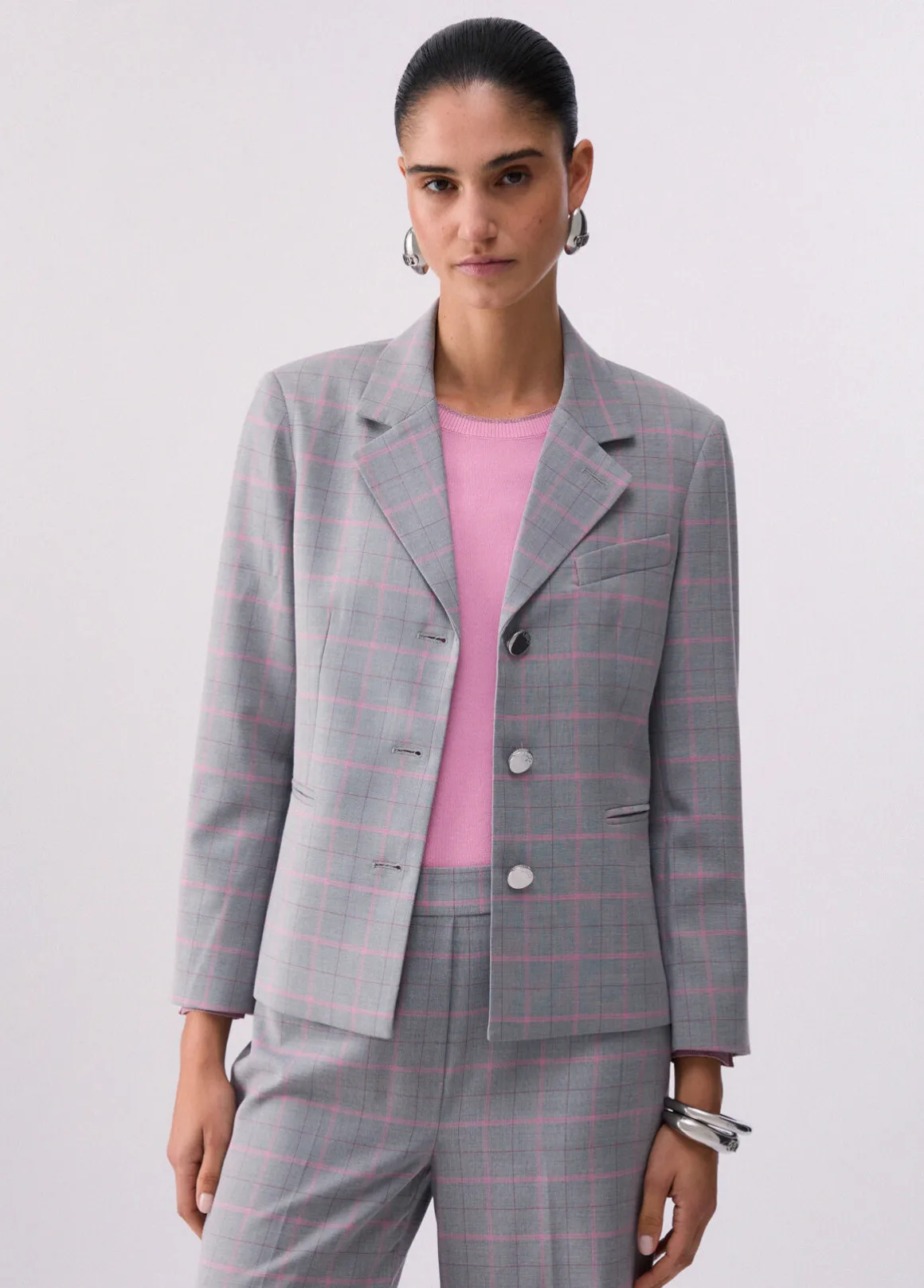 Blazer in tessuto check