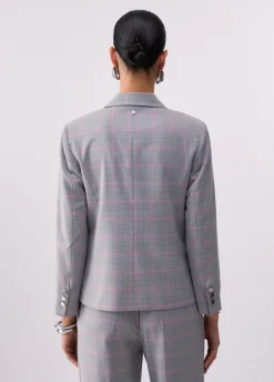 Blazer in tessuto check