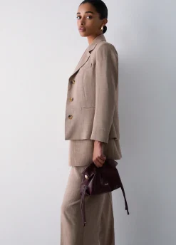 Blazer in tessuto mélange