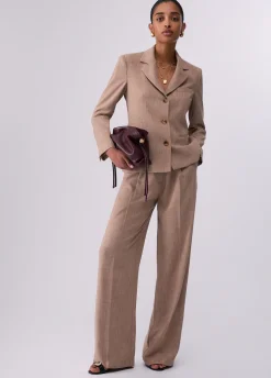 Blazer in tessuto mélange