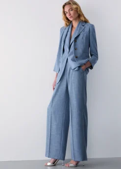 Blazer in tessuto mélange