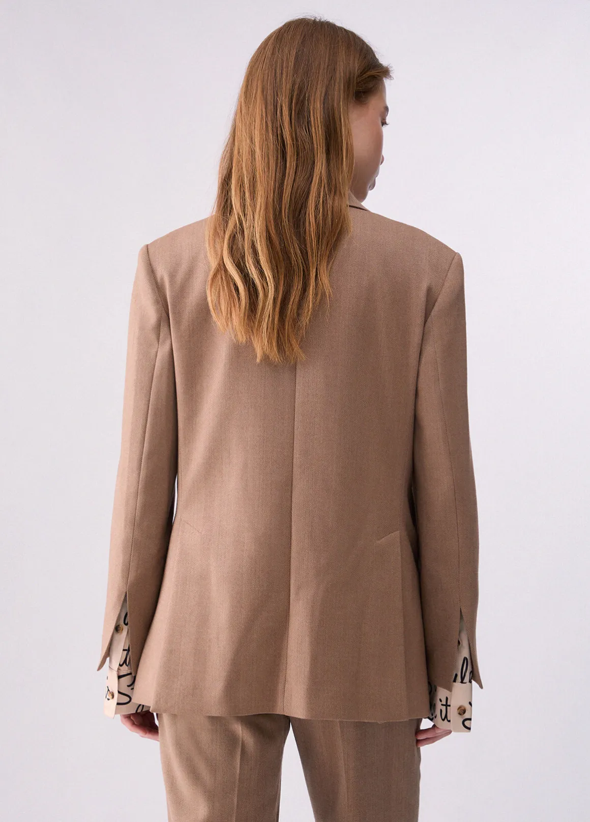 Blazer in tessuto resca