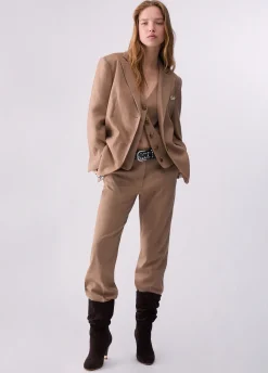 Blazer in tessuto resca