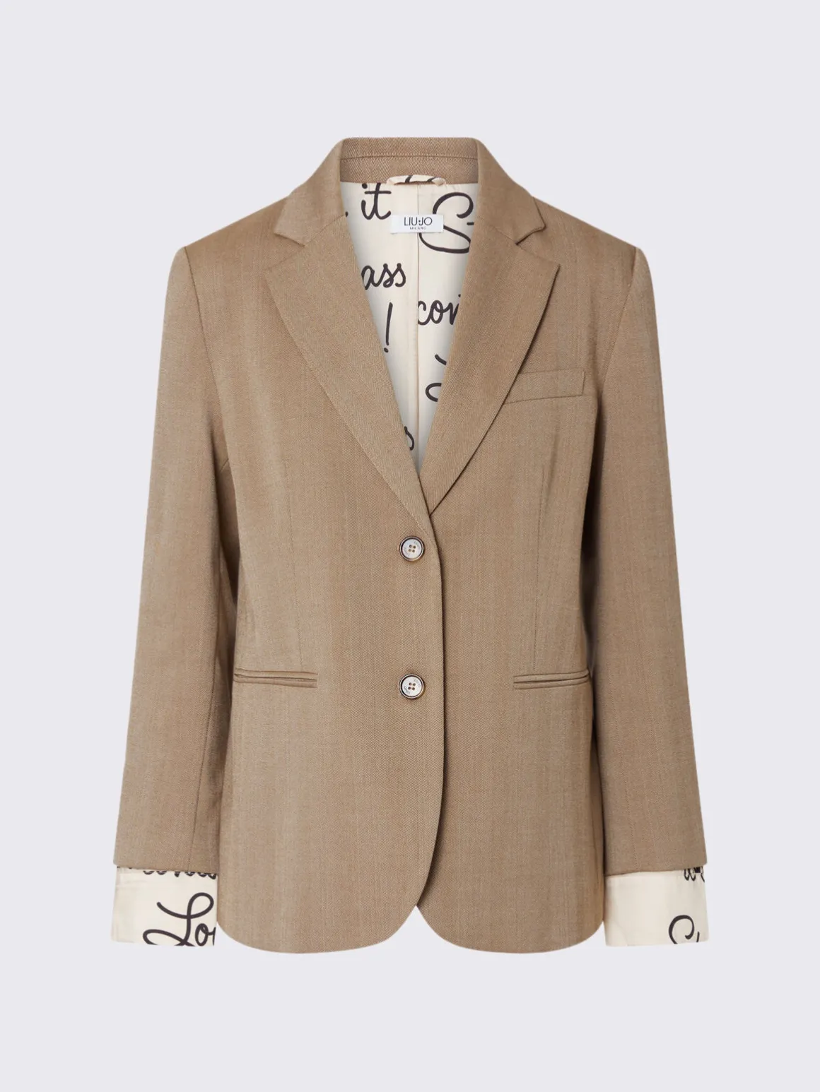 Blazer in tessuto resca