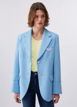 Blazer regular fit con pochette