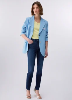 Blazer regular fit con pochette