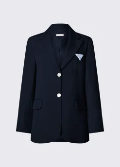 Blazer regular fit con pochette