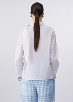 Blusa con maxi fiocco