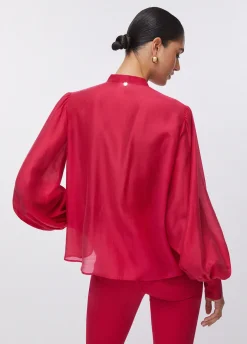 Blusa con ricami gioiello