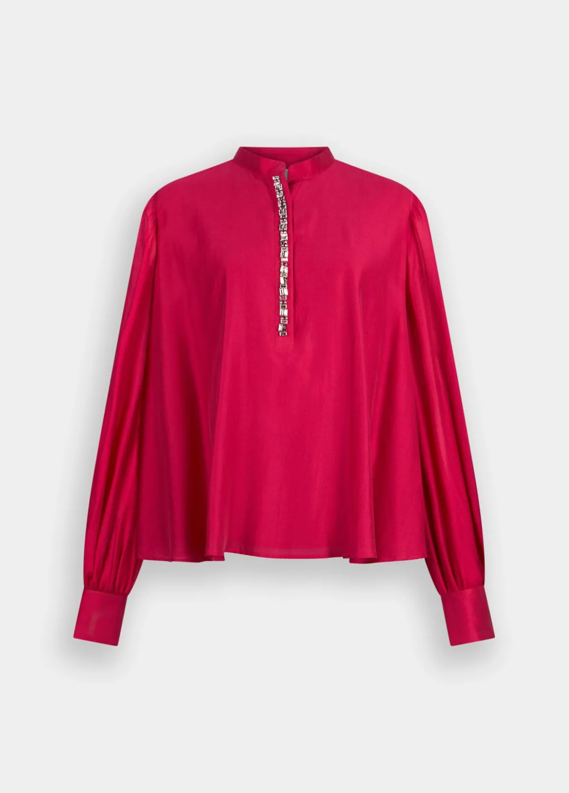 Blusa con ricami gioiello