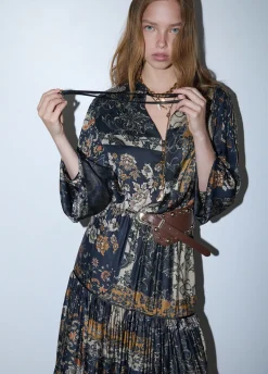 Blusa con stampa all-over