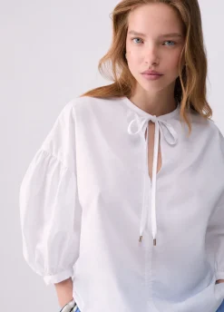 Blusa in popeline