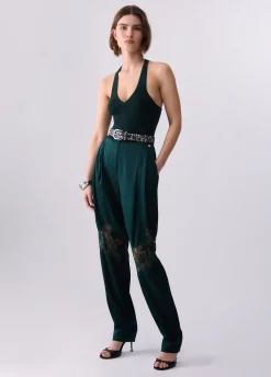Body con inserto in pizzo