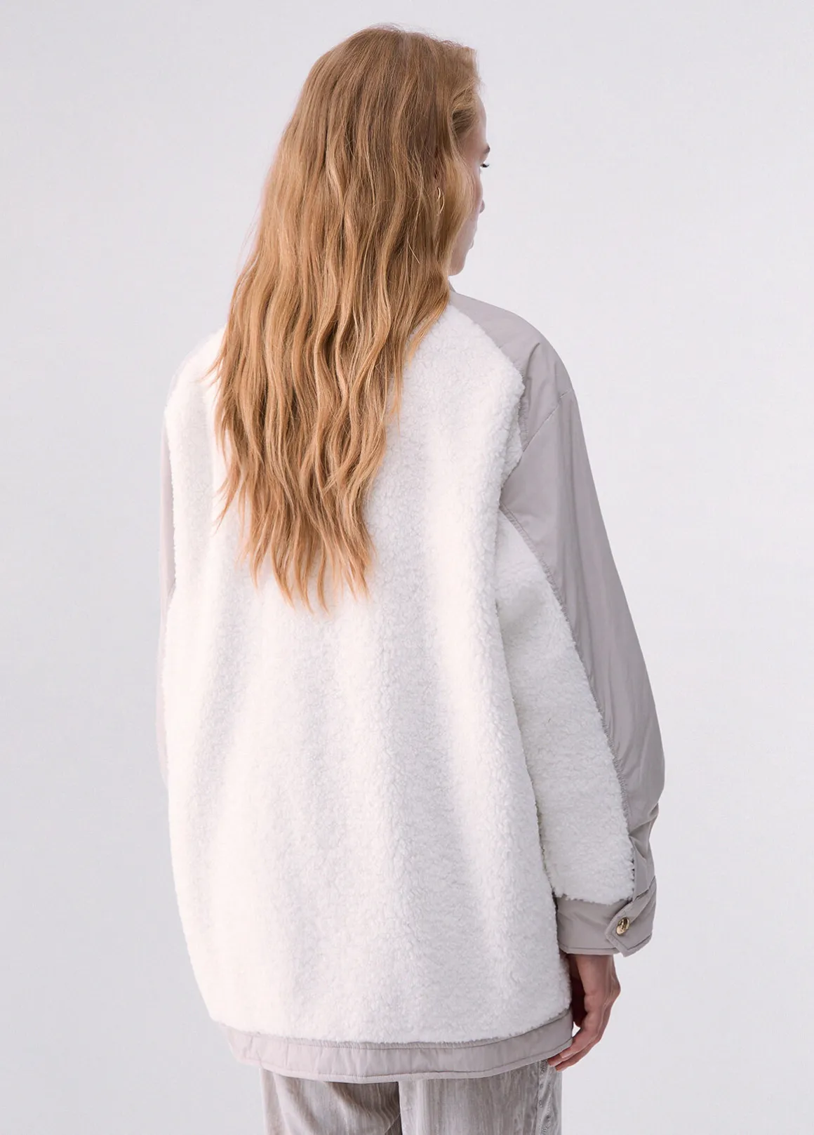 Bomber oversize in teddy