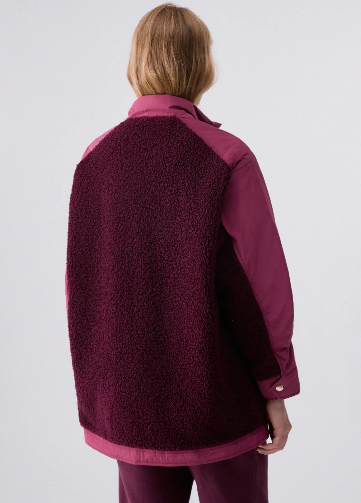 Bomber oversize in teddy