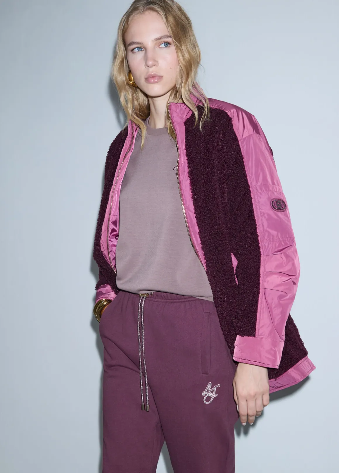 Bomber oversize in teddy