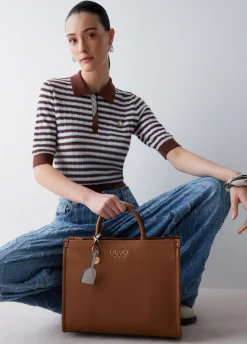 Borsa a mano media con charm