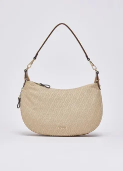 Borsa a spalla media jacquard