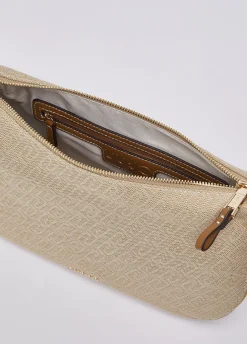 Borsa a spalla media jacquard