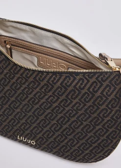 Borsa a spalla media jacquard