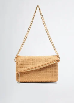 Borsa a spalla piccola con strass