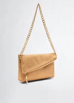 Borsa a spalla piccola con strass