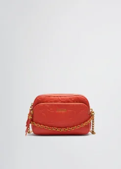 Borsa a tracolla media con catena decorativa