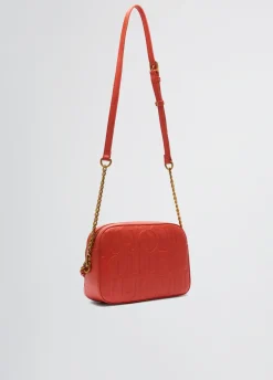 Borsa a tracolla media con catena decorativa