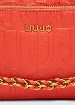 Borsa a tracolla media con catena decorativa