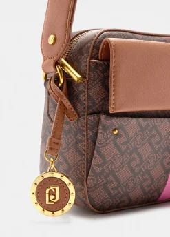Borsa a tracolla media con charm