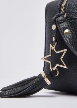 Borsa a tracolla media con charm