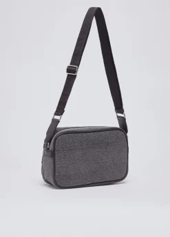 Borsa a tracolla media con logo