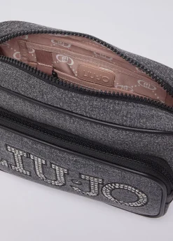 Borsa a tracolla media con logo