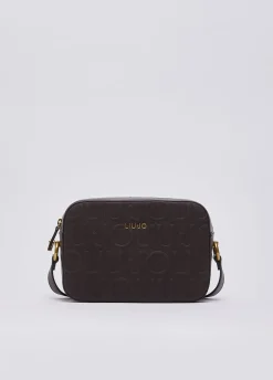 Borsa a tracolla media con logo