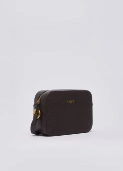 Borsa a tracolla media con logo