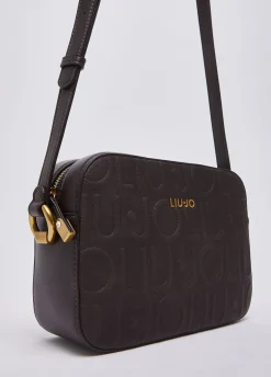 Borsa a tracolla media con logo