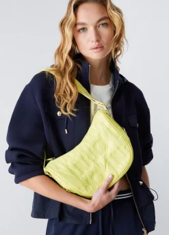 Borsa a tracolla media in nylon opaco