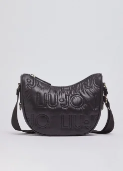 Borsa a tracolla media in nylon opaco